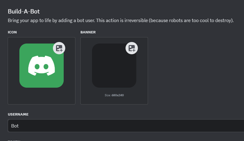 Set bot information